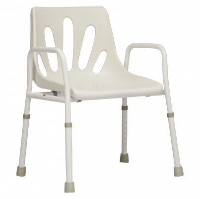 Silla para regadera simple con descansabrazos